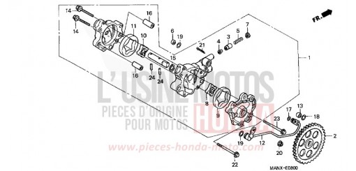 POMPE A HUILE NX650X de 1999